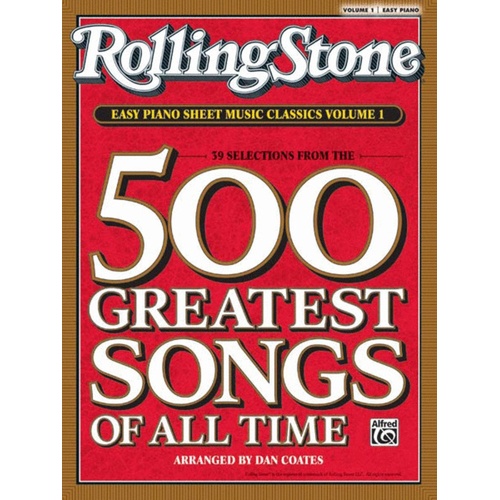 Rolling Stone Easy Piano Sheet Music Classics 1 Book