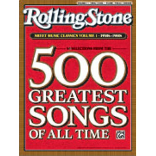 Rolling Stone Sheet Music Classics 1 1950s - 60S