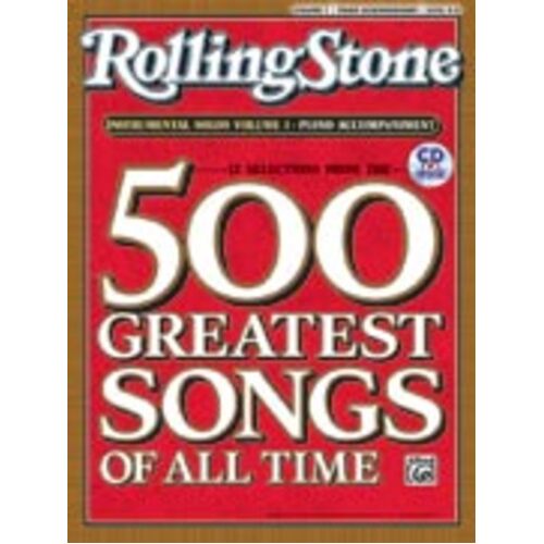 Rolling Stone Selections Inst Solos 1 Book/CD Piano Book