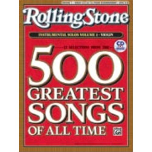 Rolling Stone Selections Inst Solos 1 Violin Book/CD Book