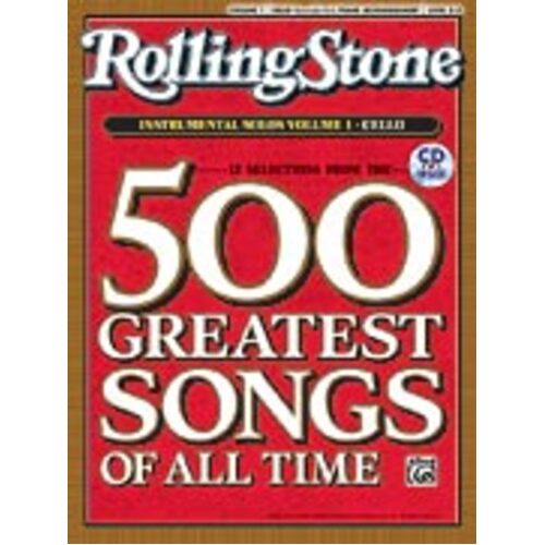 Rolling Stone Selections Inst Solos 1 Book/CD Cello