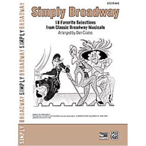 Simply Broadway Easy Piano Arr Coates Book