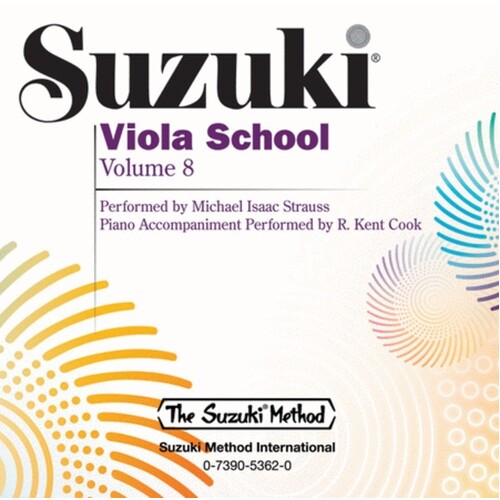 Suzuki Viola School Vol 8 CD Strauss (CD Only) Book
