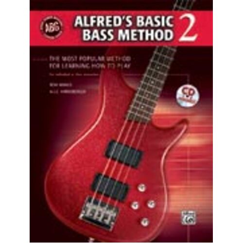 Alfreds Basic Bass Method Book 2/CD Book