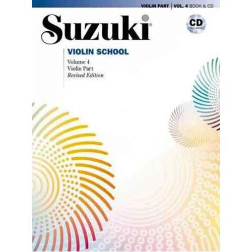 Suzuki Violin School Book 4 Book/CD Violin Pt New Ed (Softcover Book/CD)