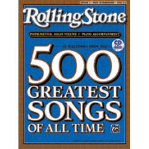 Rolling Stone Selections Inst Solos 2 Book/CD Piano Book