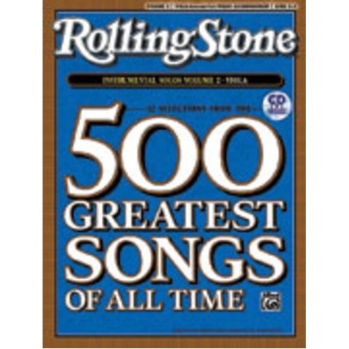 Rolling Stone Selections Inst Solos 2 Book/CD Viola Book