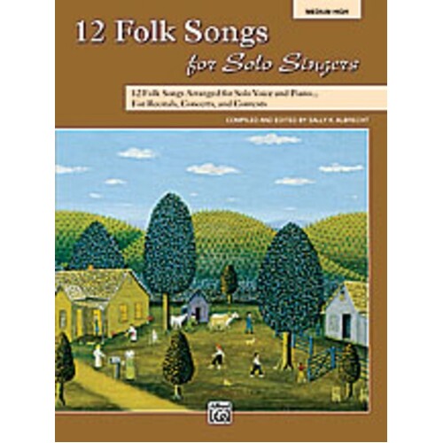 Folk Songs For Solo Singers 12 Book/CD Med High