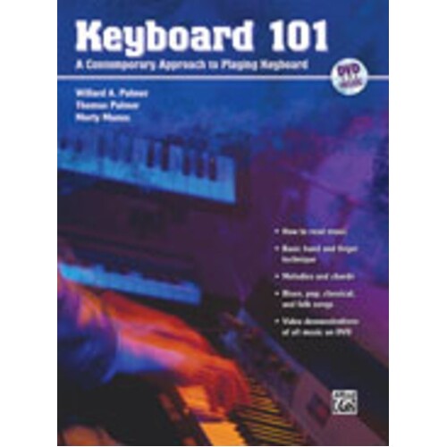 Keyboard 101 Book DVD Book