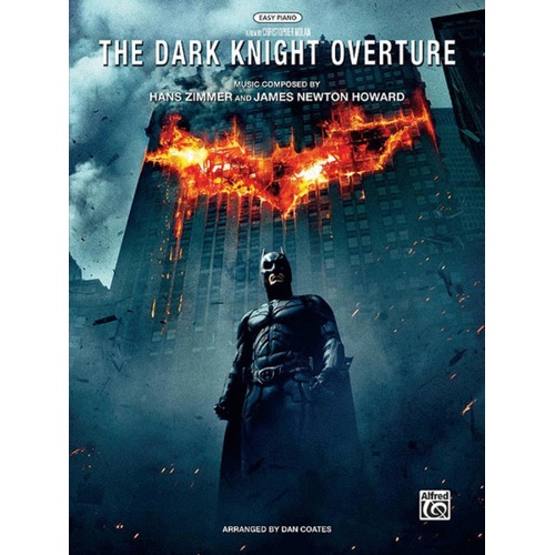 Dark Knight Overture Easy Piano Arr Coates Book