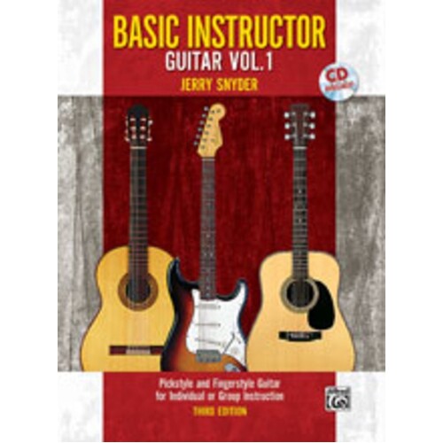 Basic Instructor Guitar Book 1 Book/CD 3rd Ed Guitar Book