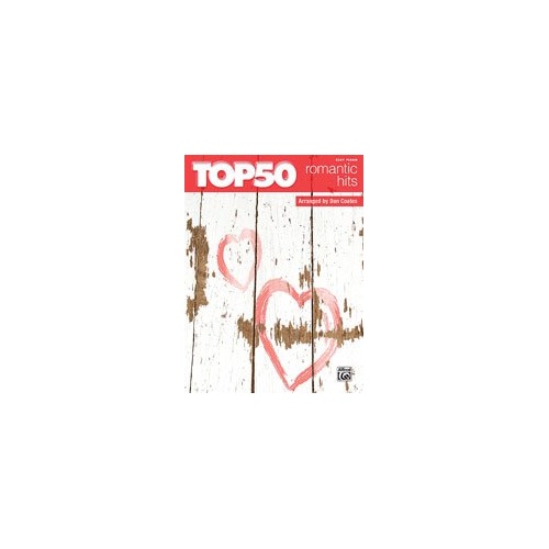 Top 50 Romantic Hits Easy Piano Arrangements by Dan Coates