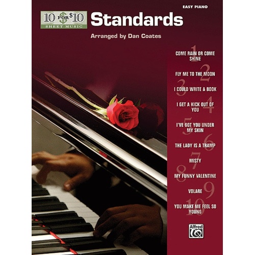 10 For 10 Standards Easy Piano Arr Coates Book