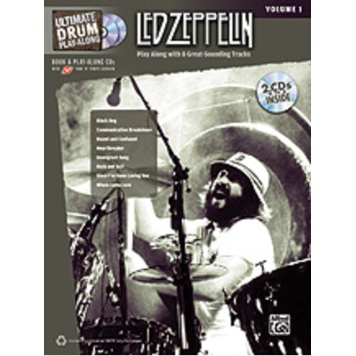 Led Zeppelin Ultimate Drum Playalong Vol 1 Softcover Book/CD