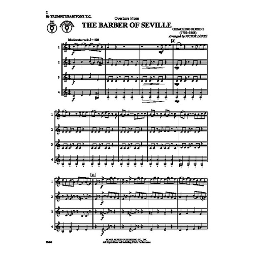 Flex-Ability Classics Trumpet/Baritone T.C. by Victor Lopez - 24 Pages - Alfred Music - Brass Ensemble Arrangements