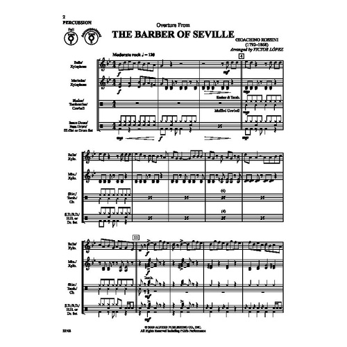 Flex-Ability Classics Percussion by Victor Lopez, Alfred Music, 24 Pages, Ideal for Ensembles, Level 1-3, Includes Classical Themes