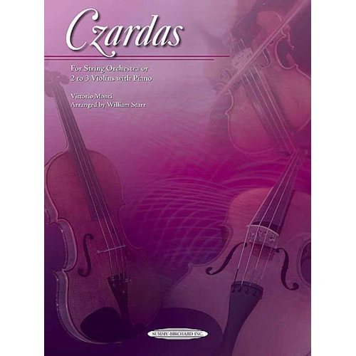 Czardas for String Orchestra or 2-3 Violins with Piano Accompaniment by William Starr