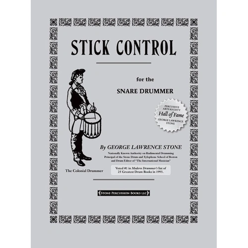 Stick Control for the Snare Drummer by George Lawrence Stone, 48 Pages, Published by Alfred Music