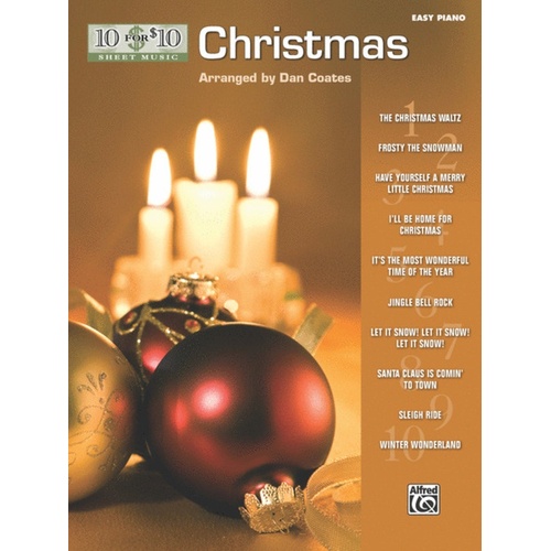 10 For 10 Christmas Easy Piano Arr Coates Book