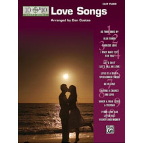 10 For 10 Love Songs Arr Coates Easy Piano (Softcover Book)