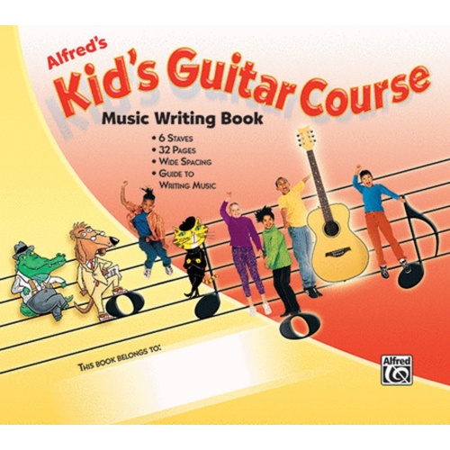 Kids Guitar Course Manuscript Book 6 Stave 32Pg