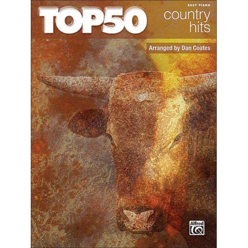 Top 50 Country Hits Easy Piano Arr Coates Book