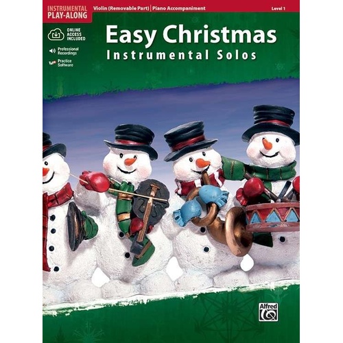 Easy Christmas Instrumental Solos Level 1 for Violin with Play-Along CD