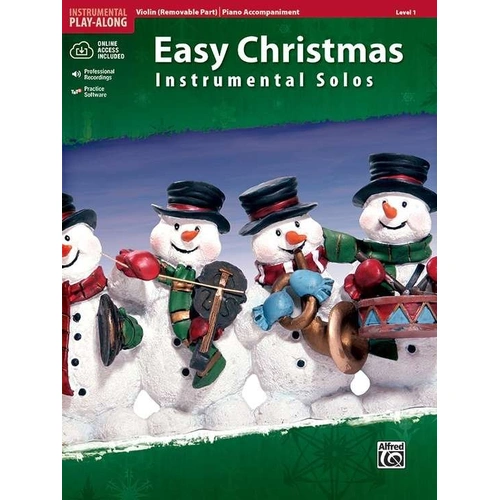 Easy Christmas Instrumental Solos Level 1 for Violin with Play-Along CD