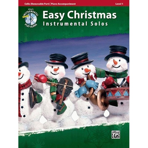 Easy Christmas Instrumental Solos Level 1 for Cello with Play-Along CD