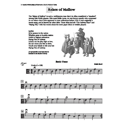 Basic Fiddlers Philharmonic Celtic Fiddle Tunes for Viola