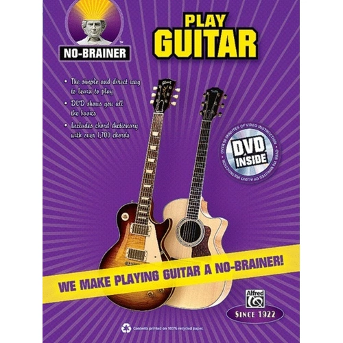 No Brainer Play Guitar Book and DVD