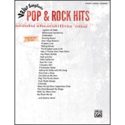 Value Songbooks Pop And Rock Hits PVG Book