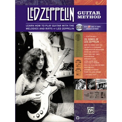 Led Zeppelin Guitar Method Book/CD Book