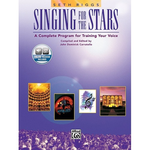 Singing for the Stars Book and 2 CDs by Seth Riggs