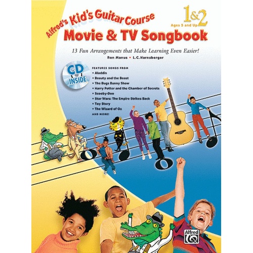 Kids Guitar Course Movie And TV Book 1 And 2 Book/CD Book
