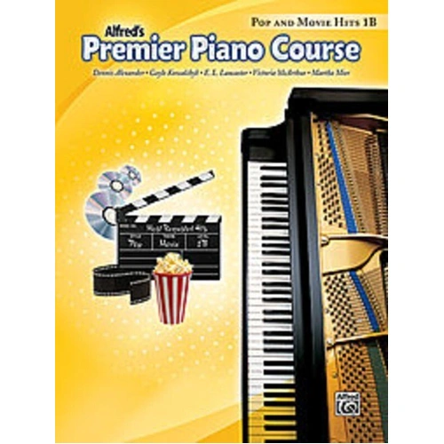 Premier Piano Course Pop and Movie Hits 1B - Piano Music by Various Composers, 24 Pages, Alfred Music