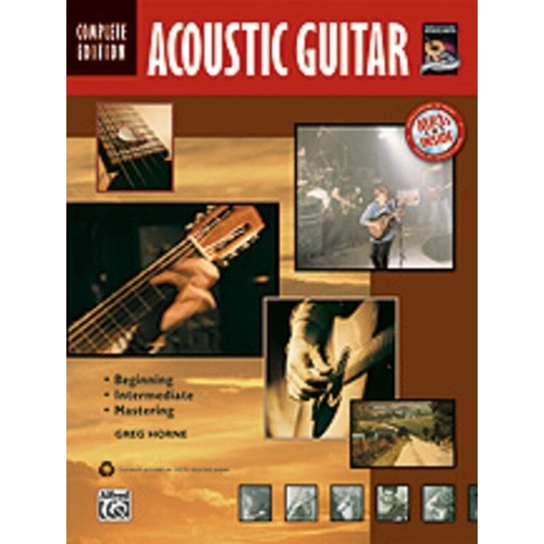 Acoustic Guitar Method Complete Edition by Greg Horne, 288 Pages, Alfred Music, Includes Online Audio for Demonstration and Play-Along