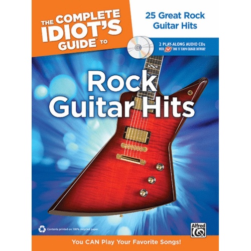 Complete Idiots Guide To Rock Guitar Hits Book 2CD Book