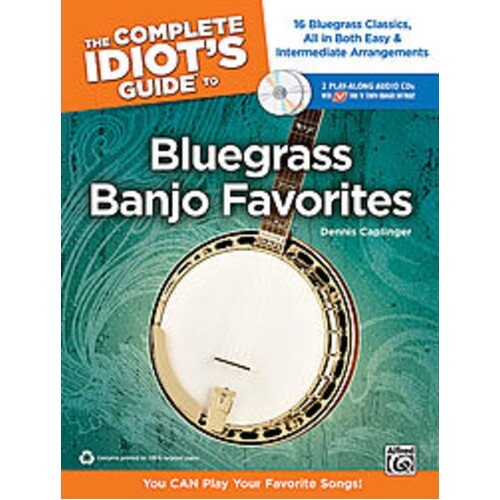 Complete Idiots Guide Bluegrass Banjo Favourites Book