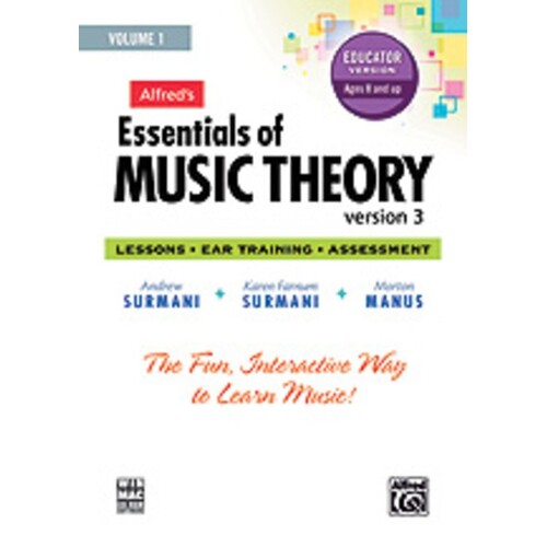 Essentials Of Music Theory CDr Teachers Book 1 V3 Book