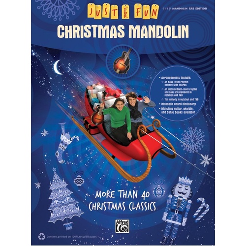 Just for Fun Christmas Mandolin Easy Tab by Alfred Music
