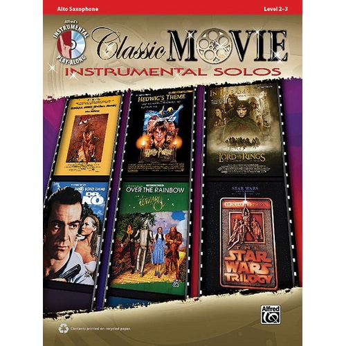 Classic Movie Instrumental Solos for Alto Saxophone BK/CD