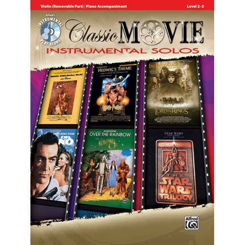 Classic Movie Instrumental Solos for Violin Book with CD