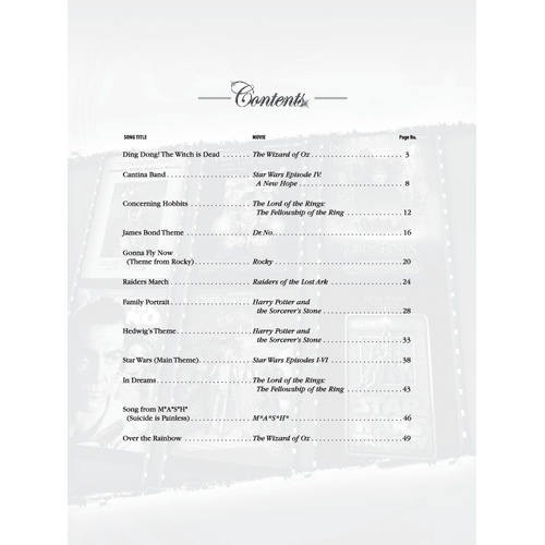Classic Movie Instrumental Solos for Cello with CD