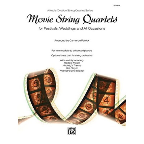 Movie String Quartets for Violin 1 - Intermediate to Advanced Arrangements