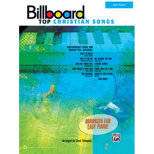 Billboard Top Christian Hits Easy Piano Book