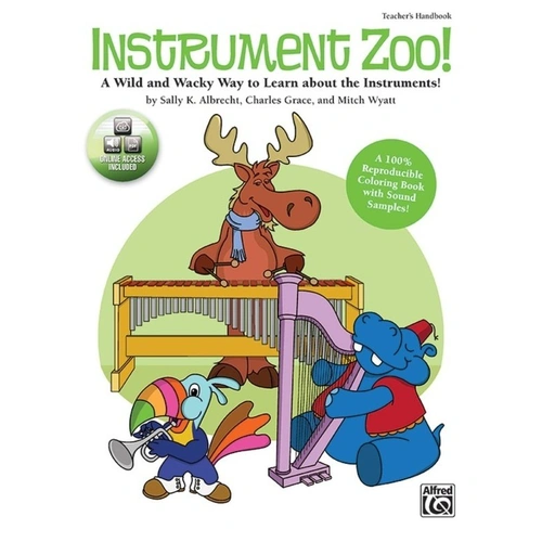 Instrument Zoo Coloring Book and CD for Classroom Music Education