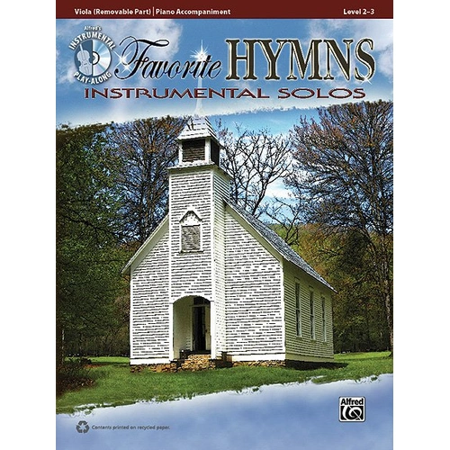 Favorite Hymns Instrumental Solos for Viola Book