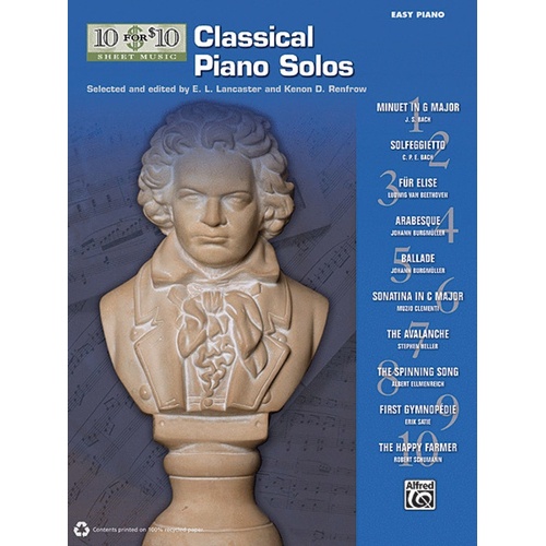 10 For 10 Classical Piano Solos Book