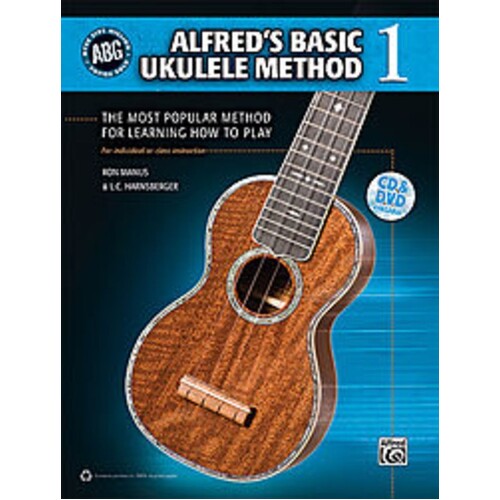 Alfreds Basic Ukulele Method 1 Book/CD/DVD Book